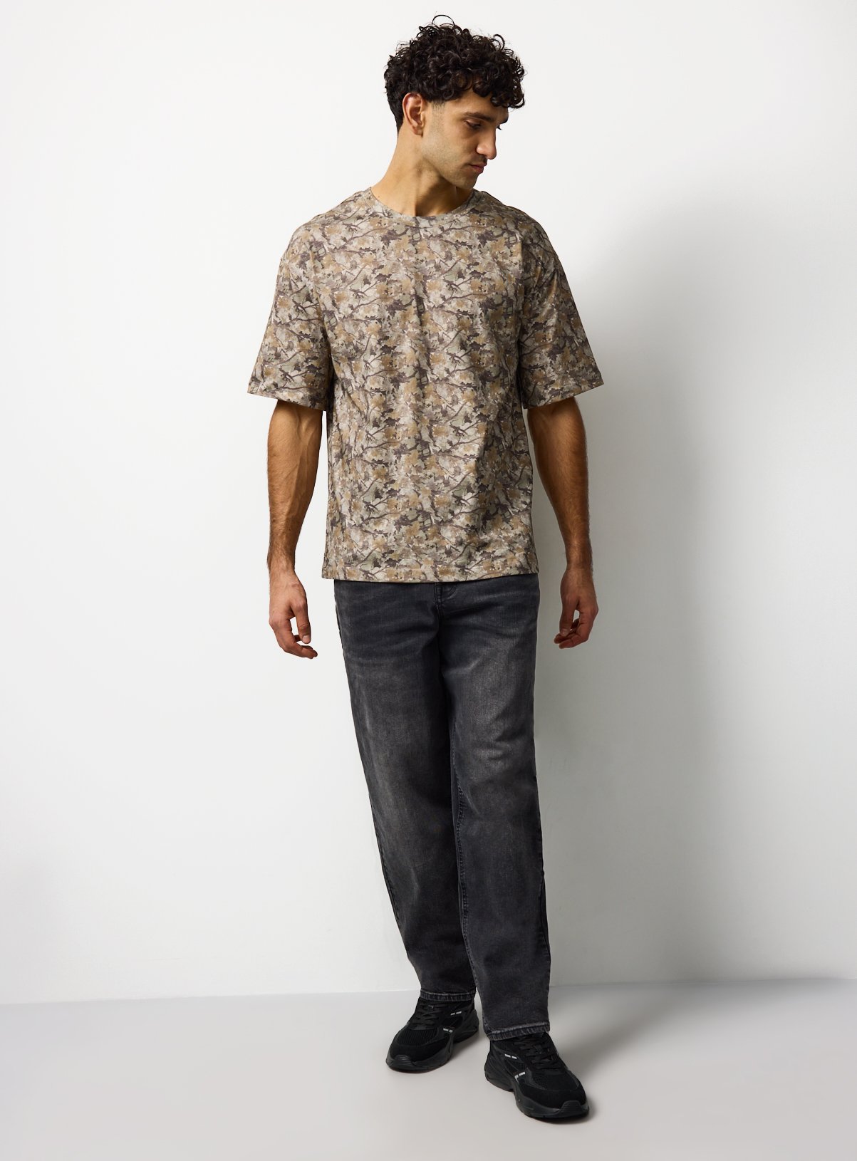 Camo Print Relaxed T Shirt XXXXL - Image 2 thumbnail